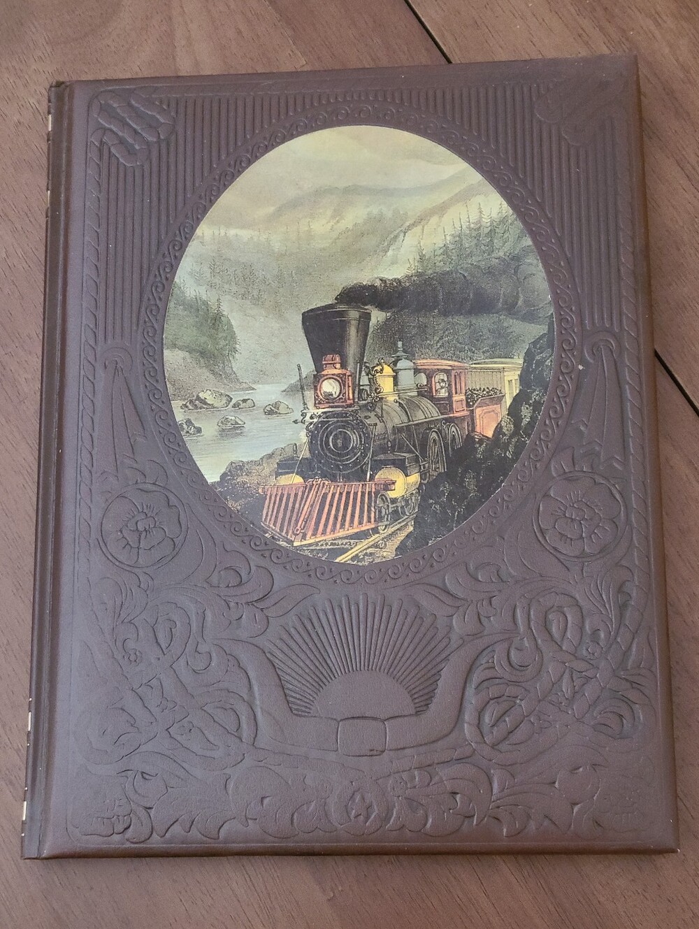 VTG Time-Life Books - The Railroaders - Hardcover Faux Leather Old West 1985